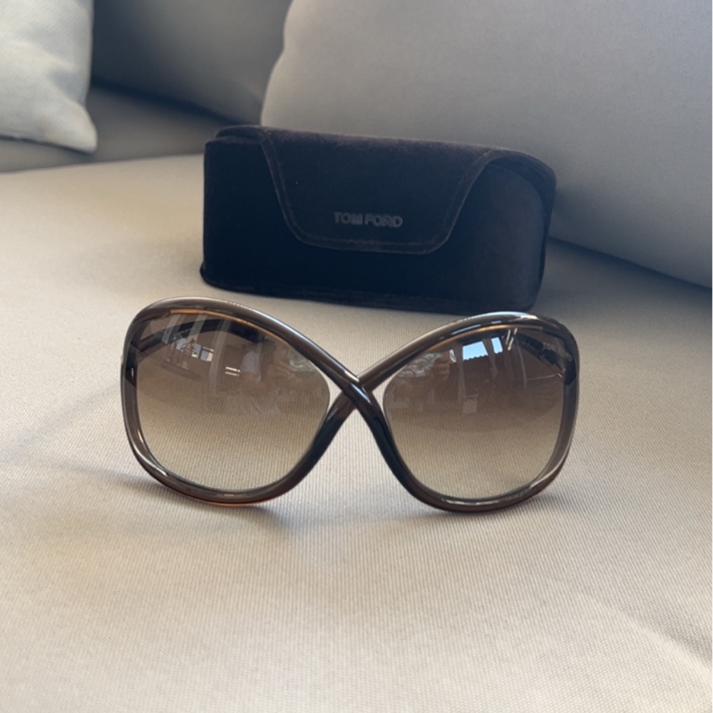 Tom Ford Brown Sunglasses with Case